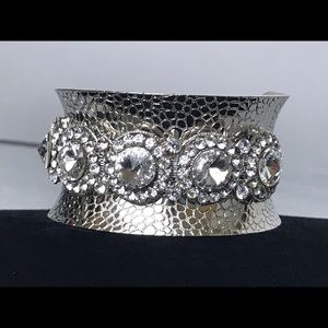 Clear Crystal Cuff Bracelet